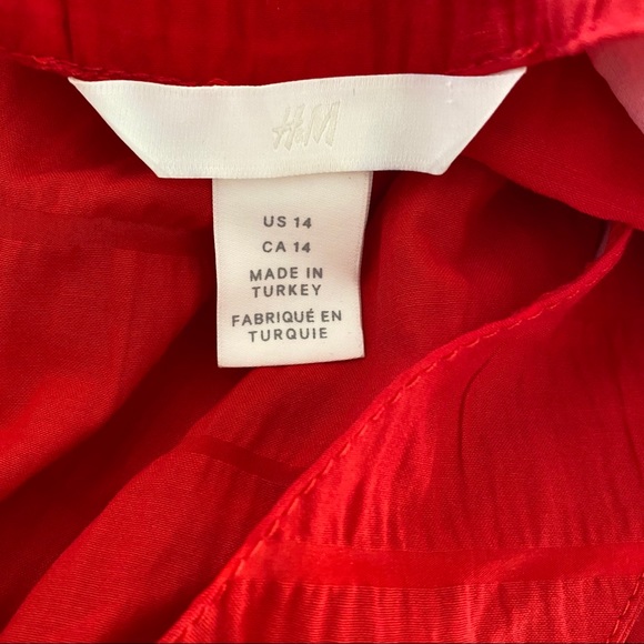 H&M Red Bubble 3/4 Sleeve Size 14 - Picture 5 of 5